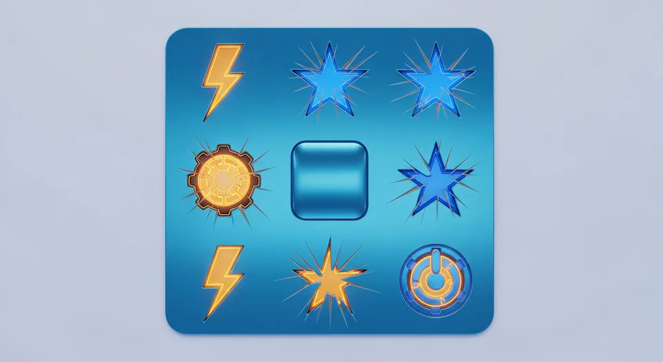 Charge Scratch card with glowing energy symbols revealed beneath the metallic surface